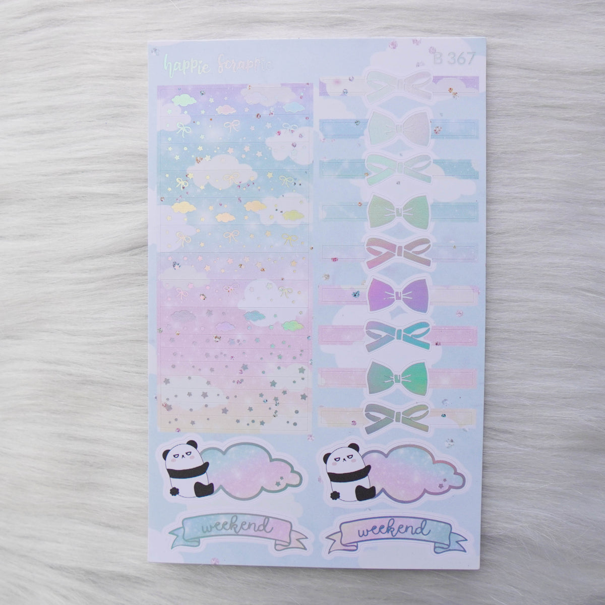 Planner Stickers : Positivi-TEA - Mini Elements // Holo Silver Foil (B