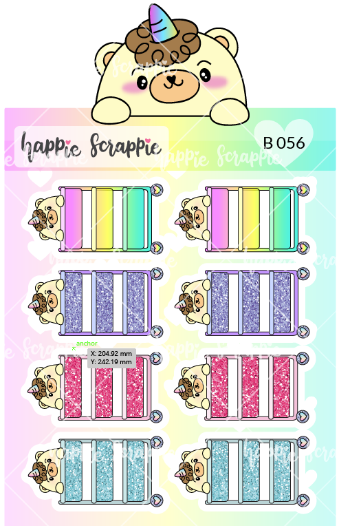 Planner Stickers : Ikea Raskog Cart Beariecorn (B056)