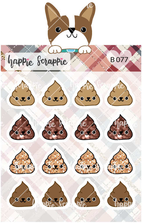 Planner Stickers : Winnie's Poop