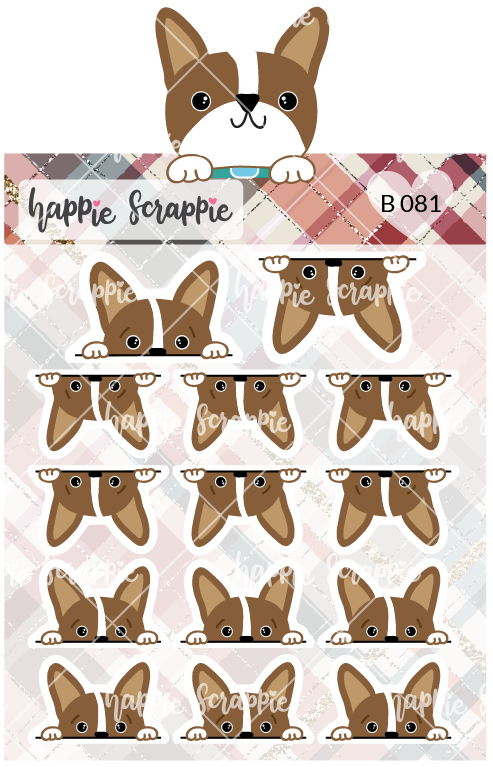 Planner Stickers : Peeking Winnie (B081)