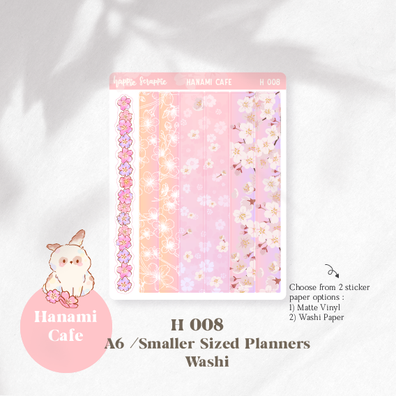 HOBONICHI WEEKS Cherry Blossom Mini Kit Planner Stickers 