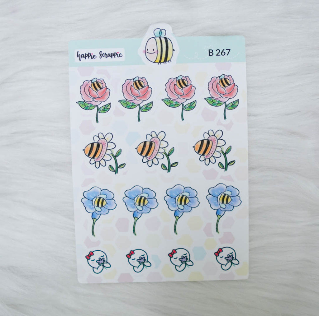 Planner Stickers : Bee-YOU-tiful- Bee Booties (B267)